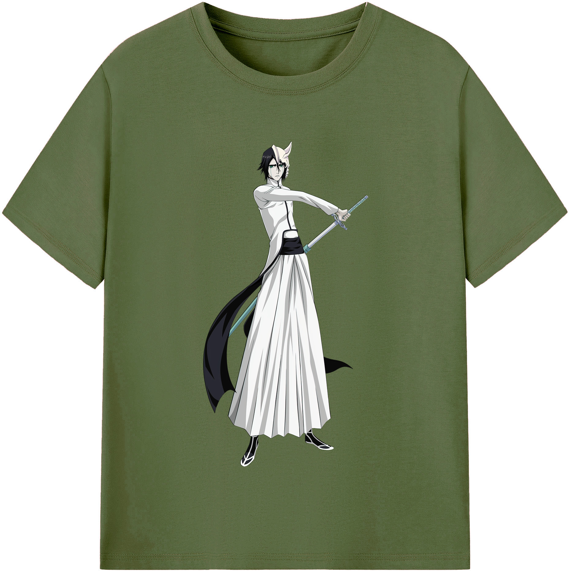 （画像用） ブリーチ ウルキオラ·シファー BLEACH Ulquiorra cifer 綿100％半袖Tシャツ（フロントプリント）